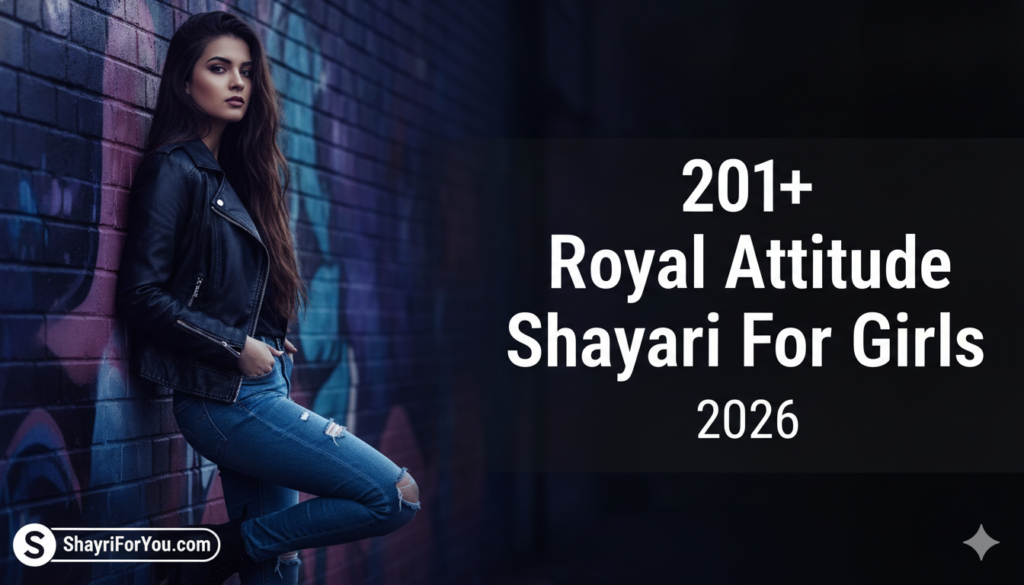 Royal Attitude Shayari For Girls