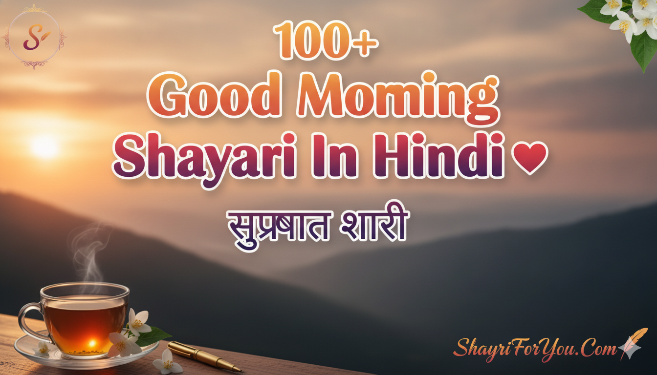 100+ Good Morning Shayari In Hindi ❤️ सुप्रभात शायरी