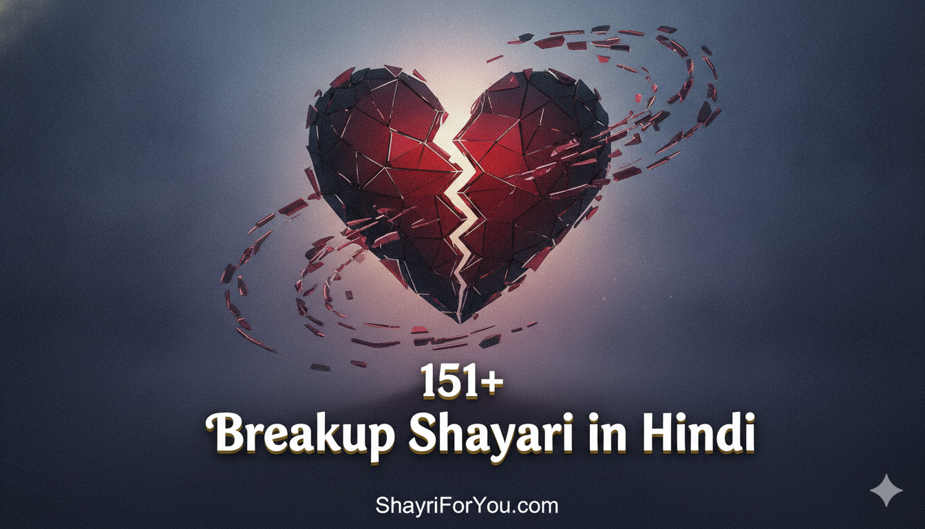 151+ Breakup Shayari in Hindi | दर्द भरी ब्रेकअप शायरी, स्टेटस और Quotes